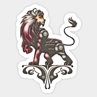 Awesome fantasy lion Sticker